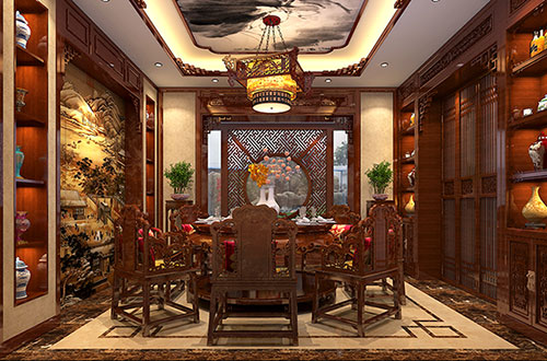 新乡温馨雅致的古典中式家庭装修设计效果图